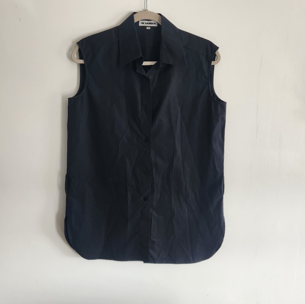 Black Sleeveless 100% Cotton Top